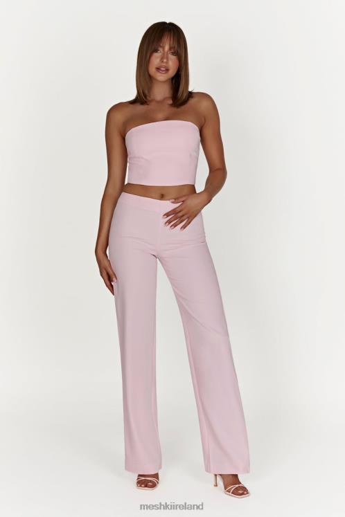 Meshki Laurie Low Rise Suiting Pant Clothing Blush Pink 6DX221462
