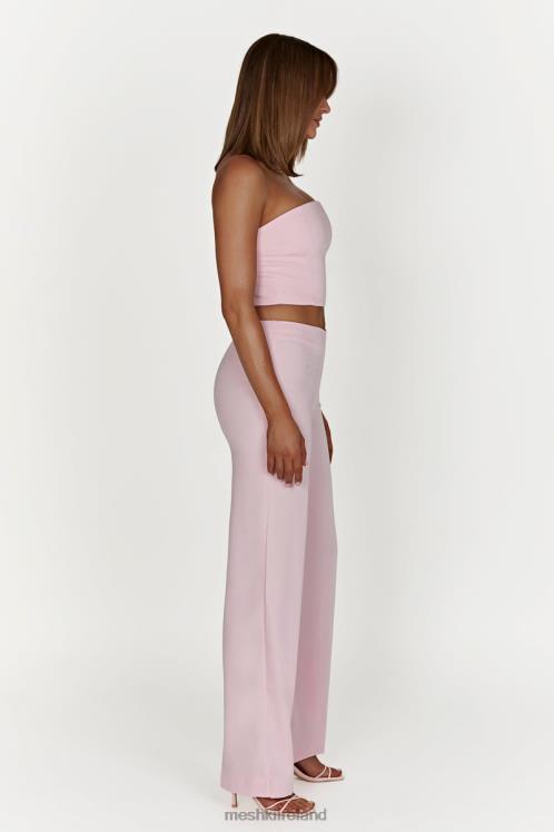 Meshki Laurie Low Rise Suiting Pant Clothing Blush Pink 6DX221462