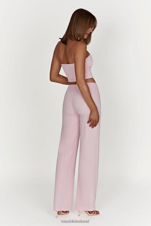Meshki Laurie Low Rise Suiting Pant Clothing Blush Pink 6DX221462