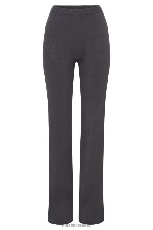 Meshki Linnie Straight Leg Knit Pant Clothing Charcoal 6DX221352
