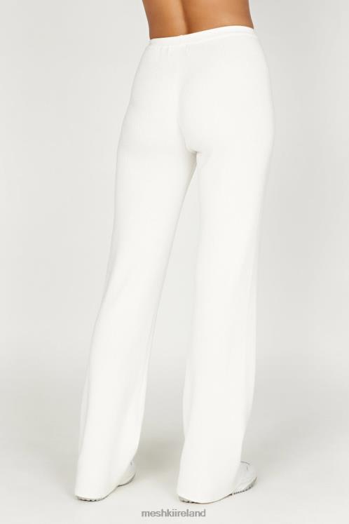 Meshki Linnie Straight Leg Knit Pant Clothing White 6DX221395