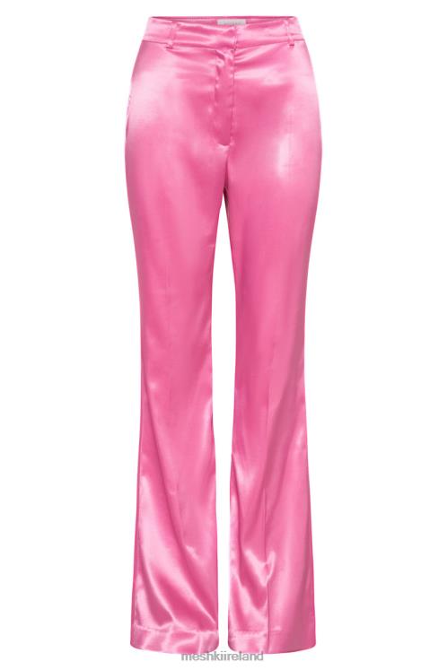 Meshki Maeva Satin Flared Pants Clothing Bubblegum Pink 6DX221489