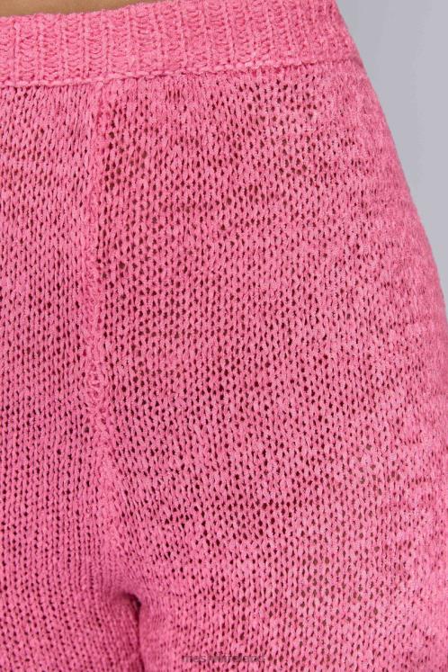 Meshki Mary Knit Flared Pants Clothing Bubblegum Pink 6DX221581