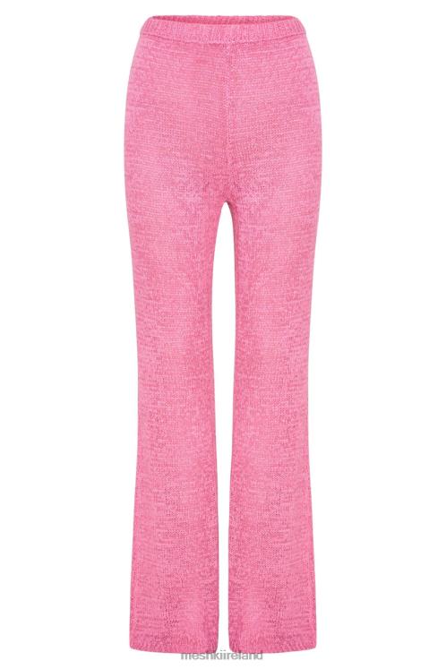 Meshki Mary Knit Flared Pants Clothing Bubblegum Pink 6DX221581