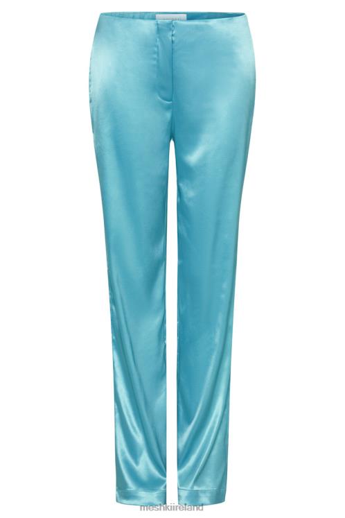 Meshki Nicolette Low Rise Satin Pants Clothing Aquamarine 6DX221487