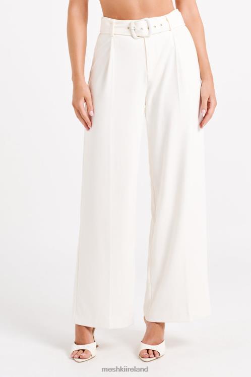 Meshki Tenley Wide Leg Suiting Pants Clothing Ivory 6DX221248