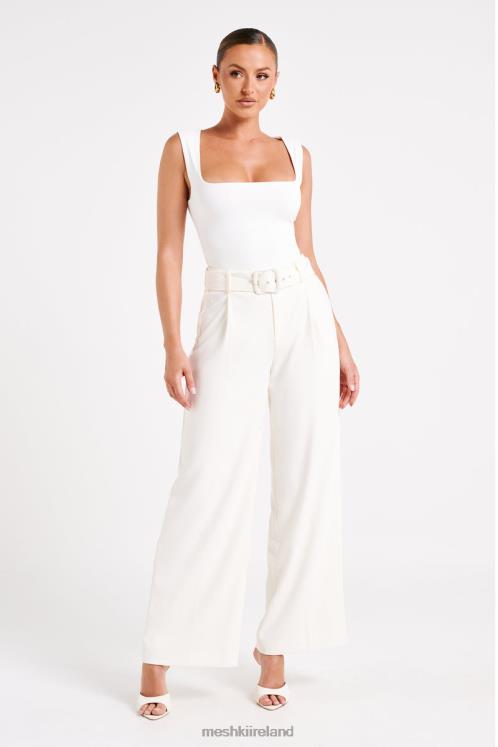Meshki Tenley Wide Leg Suiting Pants Clothing Ivory 6DX221248