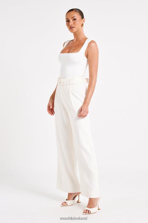 Meshki Tenley Wide Leg Suiting Pants Clothing Ivory 6DX221248