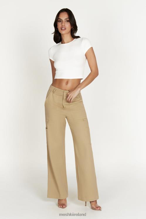 Meshki Vicky Cargo Pants Clothing Stone 6DX221510