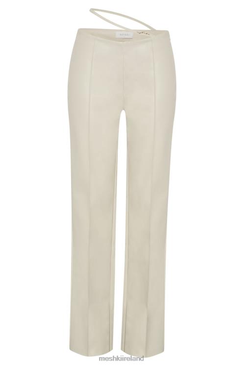 Meshki Zarsa Wide Leg Mid Rise Pu Pant Clothing Wheat 6DX221469