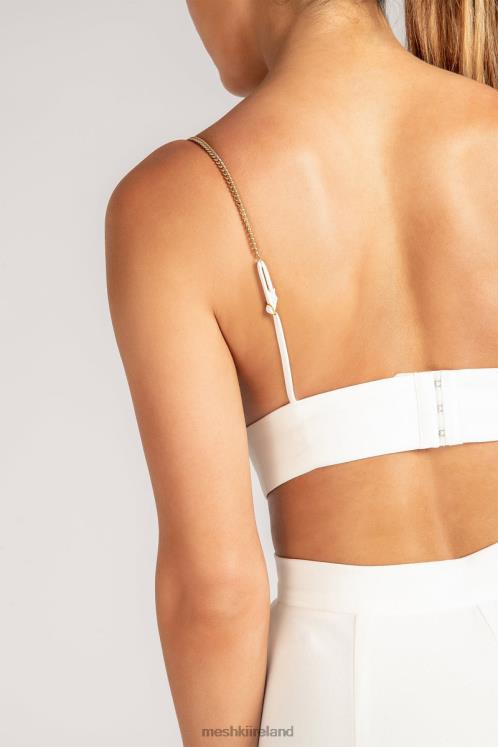 Meshki Zendaya Highwaisted Flare Pants Clothing White 6DX221238