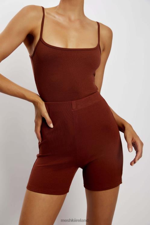 Meshki Lisa Ribbed Booty Short Clothing Spice 6DX221458