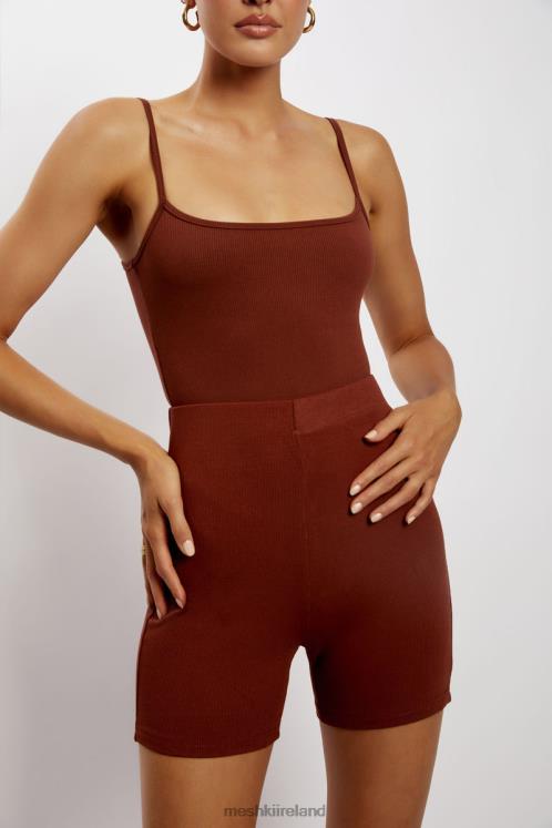 Meshki Lisa Ribbed Booty Short Clothing Spice 6DX221458