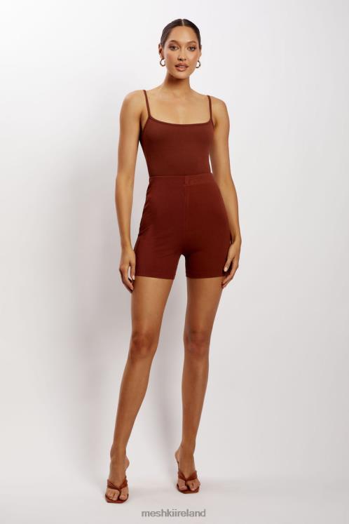 Meshki Lisa Ribbed Booty Short Clothing Spice 6DX221458