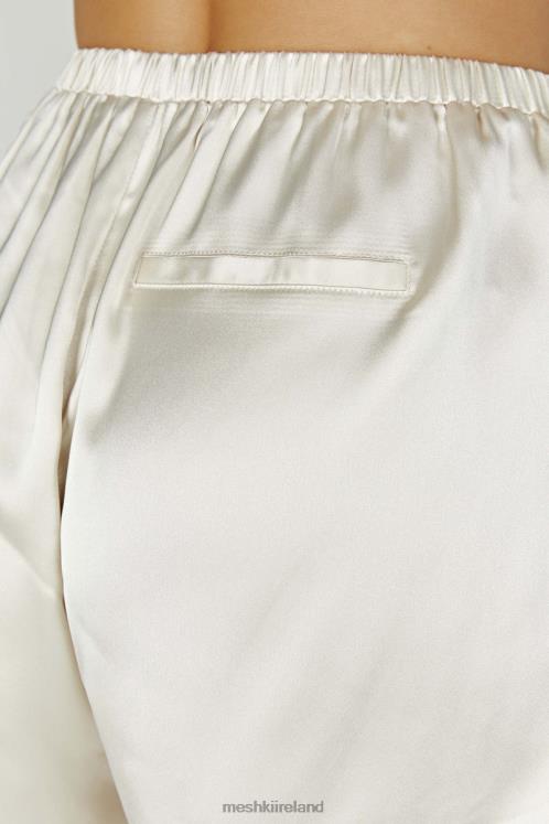 Meshki Meera Satin Shorts Clothing Ivory 6DX221304