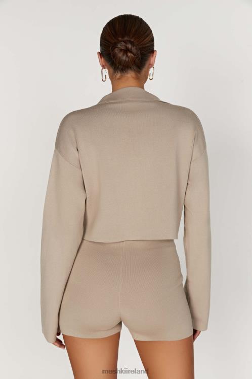 Meshki Orla Knit Shorts Clothing Taupe 6DX221409