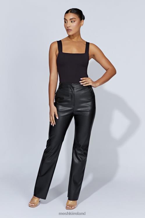 Meshki Carrie Thick Strap Bodysuit Clothing Black 6DX22882