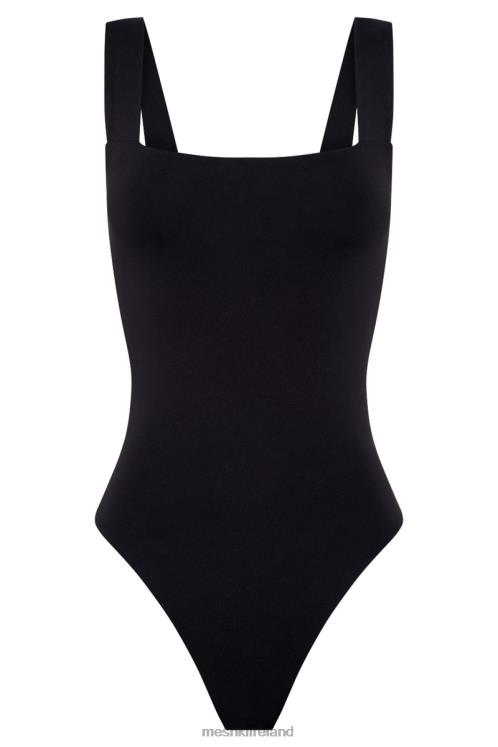 Meshki Carrie Thick Strap Bodysuit Clothing Black 6DX22882