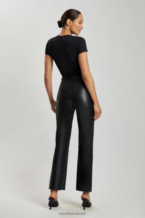 Meshki Francesca Crew Neck Short Sleeve Bodysuit Clothing Black 6DX22962