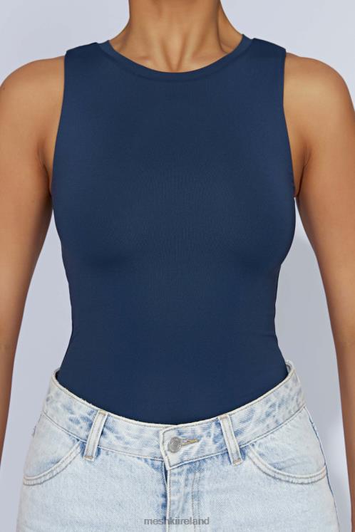 Meshki Jordyn Tank Sleeveless Bodysuit Clothing Midnight Navy 6DX22963