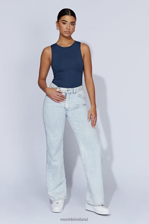 Meshki Jordyn Tank Sleeveless Bodysuit Clothing Midnight Navy 6DX22963