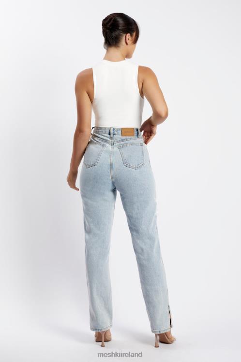 Meshki Jordyn Tank Sleeveless Bodysuit Clothing White 6DX22961