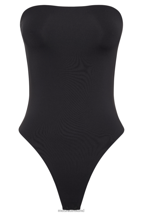 Meshki Leighton Recycled Nylon Strapless Bodysuit Clothing Black 6DX22776