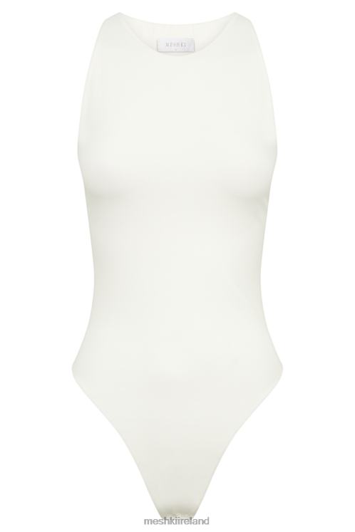 Meshki Sawyer Racer Bodysuit Clothing White 6DX22808