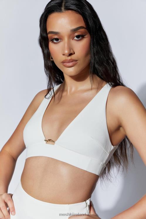 Meshki Arla Hardware Bralette Clothing White 6DX221080
