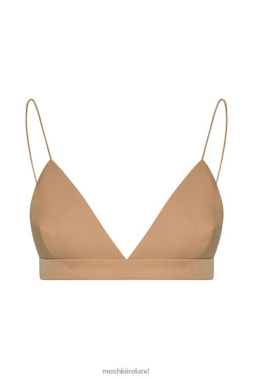 Meshki Cynthia Triangle Bralette Clothing Camel 6DX221139