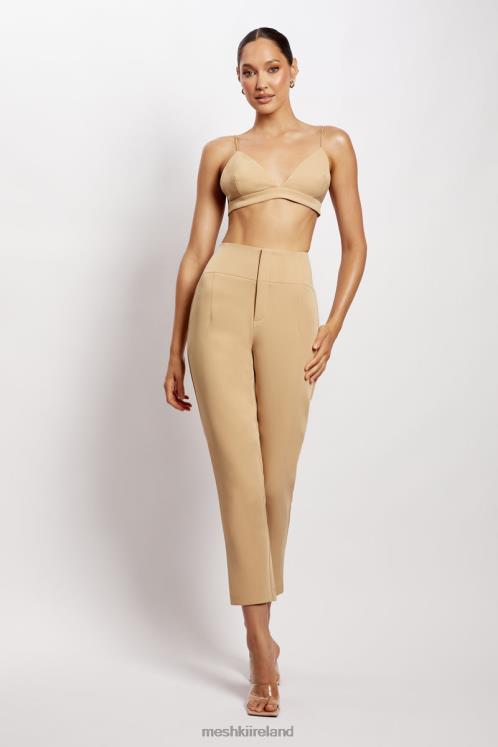 Meshki Cynthia Triangle Bralette Clothing Camel 6DX221139