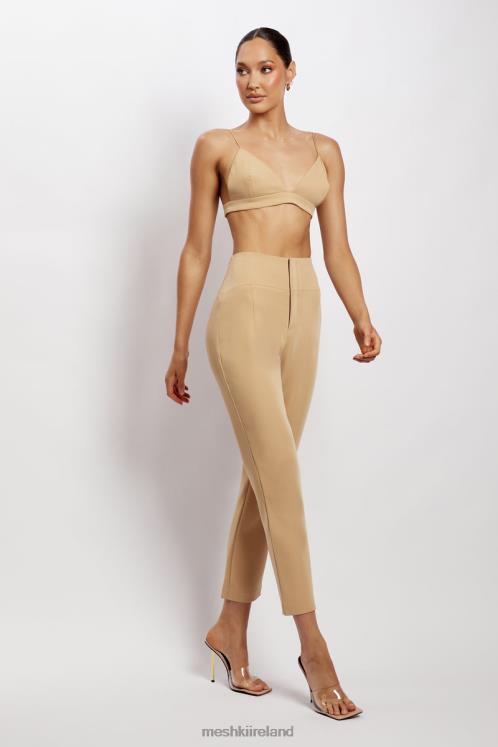 Meshki Cynthia Triangle Bralette Clothing Camel 6DX221139