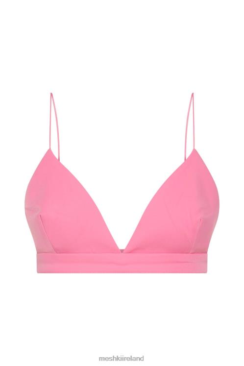 Meshki Cynthia Triangle Bralette Clothing Pink 6DX221129