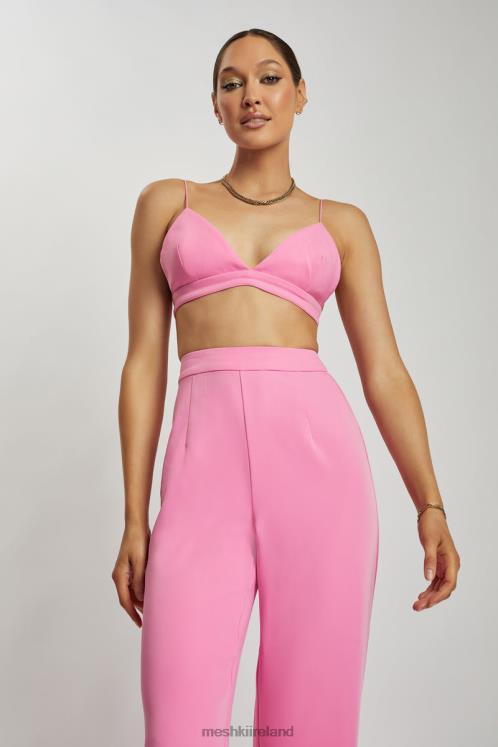 Meshki Cynthia Triangle Bralette Clothing Pink 6DX221129