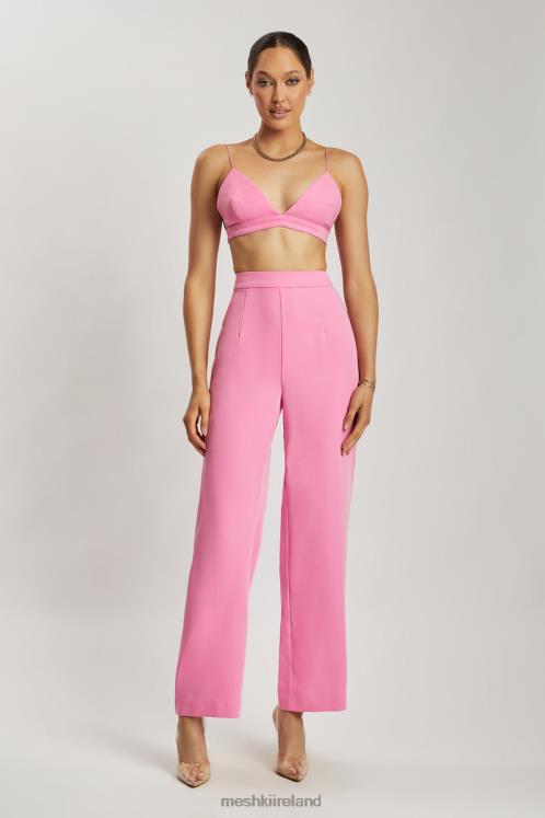 Meshki Cynthia Triangle Bralette Clothing Pink 6DX221129