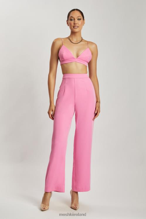 Meshki Cynthia Triangle Bralette Clothing Pink 6DX221129