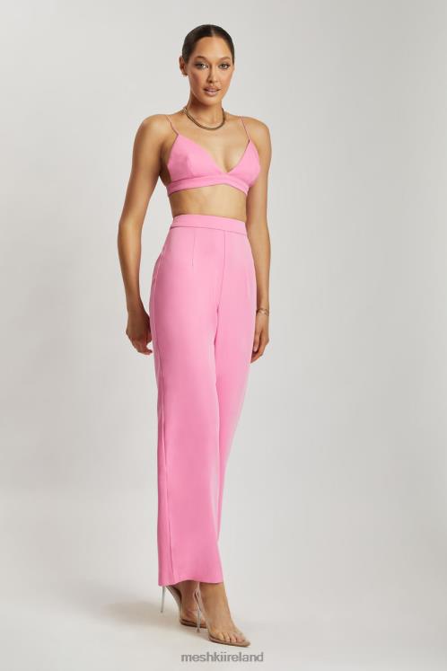 Meshki Cynthia Triangle Bralette Clothing Pink 6DX221129