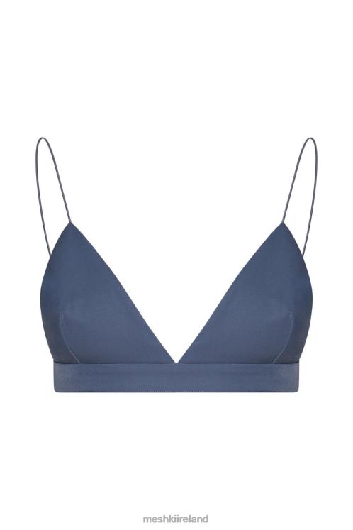 Meshki Cynthia Triangle Bralette Clothing Steel Blue 6DX221137