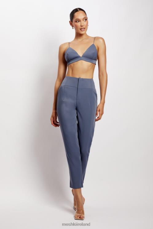 Meshki Cynthia Triangle Bralette Clothing Steel Blue 6DX221137