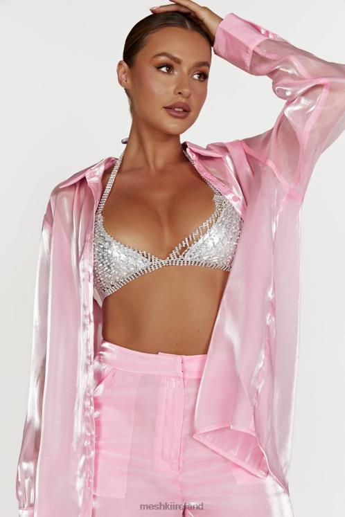 Meshki Neva Diamante Bralette Clothing Silver 6DX22884