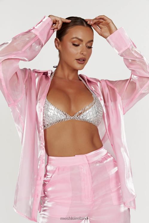 Meshki Neva Diamante Bralette Clothing Silver 6DX22884