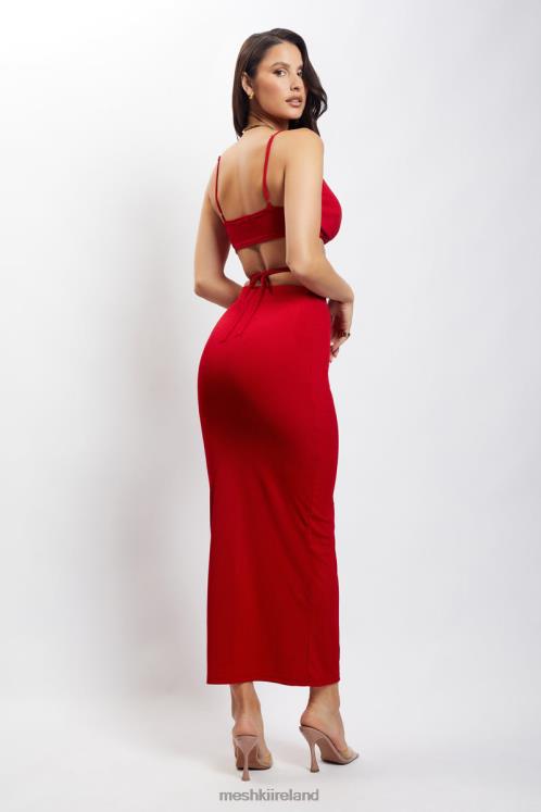 Meshki Suzie Triangle Bralette Clothing Chilli Pepper 6DX221197