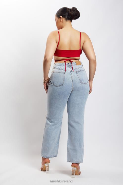 Meshki Suzie Triangle Bralette Clothing Chilli Pepper 6DX221197