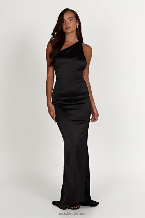 Meshki Harper One Shoulder Gown Clothing Black 6DX22232