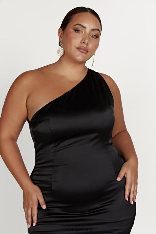 Meshki Harper One Shoulder Gown Clothing Black 6DX22232