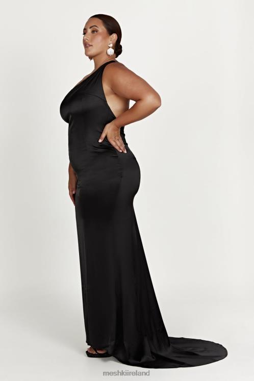 Meshki Harper One Shoulder Gown Clothing Black 6DX22232