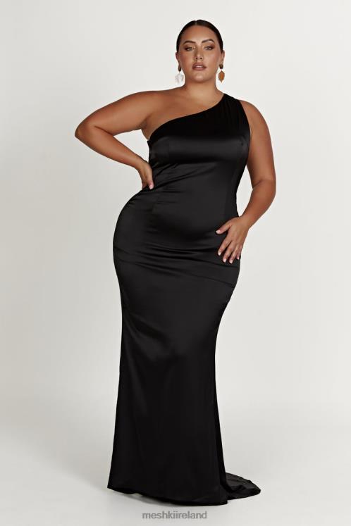 Meshki Harper One Shoulder Gown Clothing Black 6DX22232