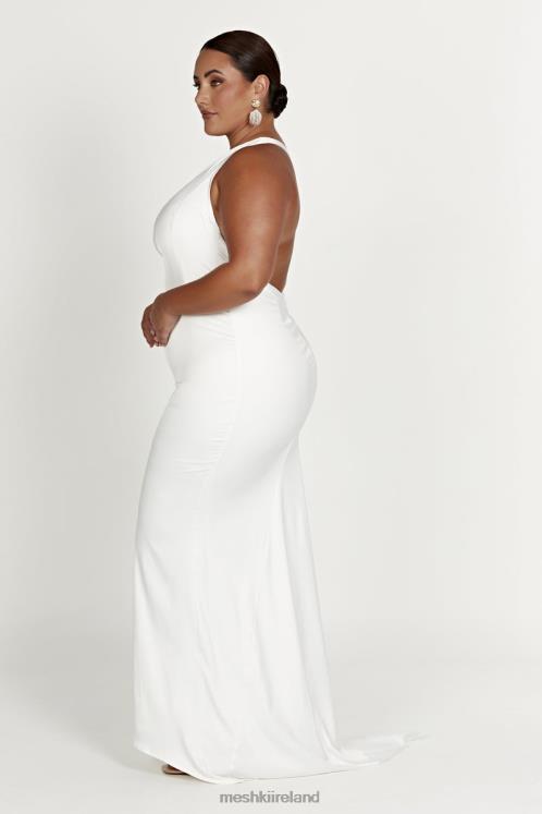 Meshki Harper One Shoulder Gown Clothing White 6DX22461
