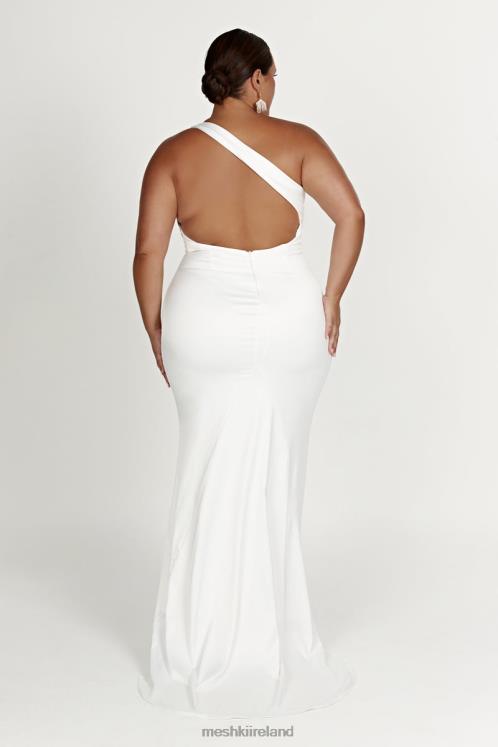 Meshki Harper One Shoulder Gown Clothing White 6DX22461