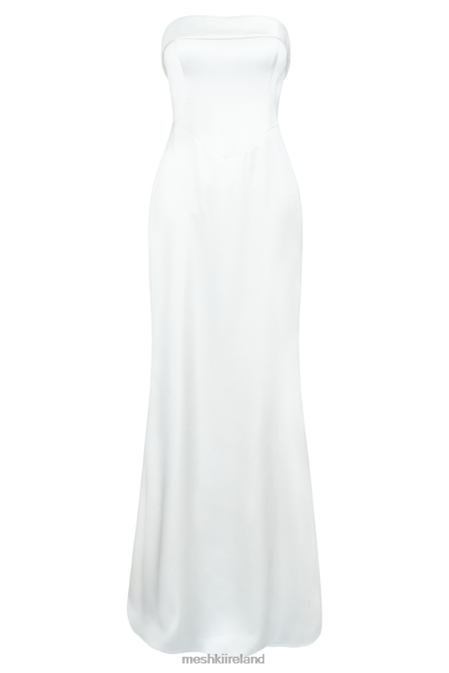 Meshki Kaitlin Strapless Gown Clothing White 6DX22487
